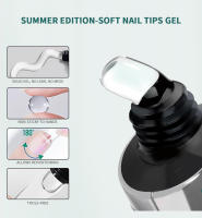 Nailpop Soft Nail Tips Gel EDICIÓN VERANO INVIERNO con Fórmula de Vitamina E para Uñas Postizas Fijación Fuerte y Uñas Hermosas 20g - details 2