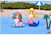 Modelo en miniatura Conjunto de 4 adornos de sirena Figuras de bricolaje Manualidades Juguete Modelo de resina de simulación Mini decoración de paisaje para regalos de decoración del hogar - details 3