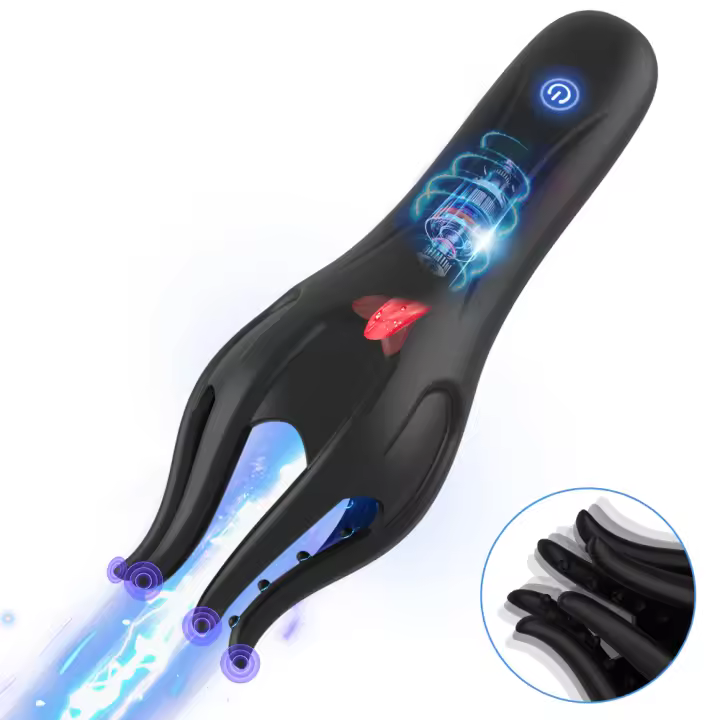 Sexo glande entrenador pene masaje masturbador masculino 10 velocidades vibrador glande vibrador juguetes sexuales para hombres retraso duradero resistencia Exer - 1