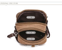 Bolso de lona de diseñador de marca para hombre, mini bandolera de hombro, Bolso de cintura informal de alta calidad, Bolso cuadrado pequeño - details 3