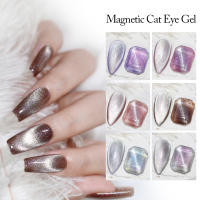 Parkson-esmalte de uñas en Gel Aurora Cat Eye, barniz magnético con purpurina, LED UV, adhesivo funcional semipermanente para manicura DIY, 10ML - details 6