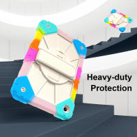 Funda de Silicona PC para Samsung Tab A9 Plus con Correa Portátil Ajustable Resistente a Golpes y Caídas Diseño Geométrico Estilo de Montaje en Escritorio - details 9