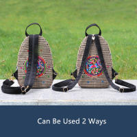 Mini mochila bordada para mujer, mochila con correa desmontable, bolso de pecho multifunción con una sola Correa - details 8