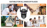 Cámara de Seguridad HD 12MP ICSEE Visión Nocturna Seguimiento Automático Apróximate Impermeable - details 12