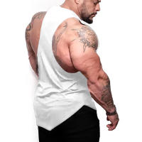 2023 New Style Jogger Gym Singlet Training Bodybuilding Tank Tops Summer Sleeveless Breathable Cotton T-Shirt Men Casual Vests - details 9