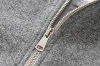 Autumn Women Crop Soft Bomber Jacket Coat Vintage Lantern Sleeve O Neck With Zipper Casual Loose Outerwear Lady Outfits - details 3