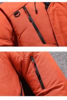 Chaqueta de plumón con capucha para hombre, cálida, gruesa, talla grande - details 8