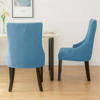 Funda elástica para silla de comedor, fundas para sillas de LICRA Jacquard, respaldo alto elástico, sillones inclinados, para cocina de Hotel, 1 ud. - details 59