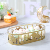 Decoración de Ramadán, bandeja para aperitivos y dulces, decoración EID Mubarak 2025 para el hogar, Ramadán Kareem, fiesta musulmana islámica, regalos Eid Al Adha - details 2