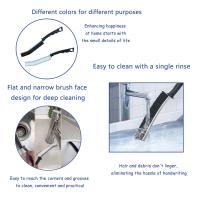 Cepillo de Limpieza para Rincones Cepillo de Pincelado para Azulejos de Baño y Cocina con Mango Largo Material de Aluminio Limpieza de Productos Peligrosos - details 4