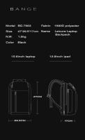 Mochila De Negocios impermeable para hombre, 2023 pulgadas, para ordenador portátil, 15,6 - details 13