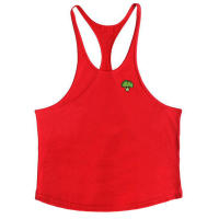 Summer Men's Fitness Pure Cotton Sweat-absorbing Marathon Running Sports Fashion Breahable Sleeveless Vest - details 5