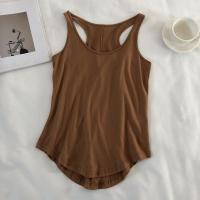 Top de Tanque Irregular para Mujer Verano Cuello Redondo, Sin Mangas, Camisola Básica Suelta - details 8