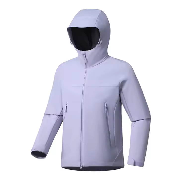 Chaqueta de Trekking Impermeable LNGXO Material de Poliéster Cierre de Cremallera - 1