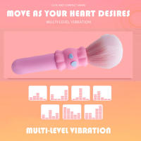 Vibrador eléctrico del cepillo del maquillaje recargable del silicón de la vibración de la frecuencia del resplandor 10 con privacidad fuerte - details 0