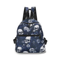 Mochila con estampado de calavera fantasma para mujer, bolso de hombro para ordenador portátil, Halloween, Oxford, escolar, GirlsTravel Daypack - details 1