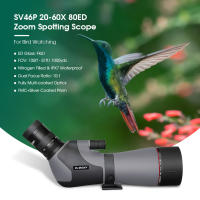 Telescopio SVBONY SV46P 20-60x80 ED con Doble Enfoque Impermeable y Antiniebla Equipamiento Profesional para Aves y Camping - details 1