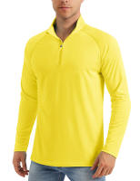 MAGCOMSEN men's long sleeve sun shirts upf 50+ tees 1/4 zip up fishing running rash guard t-shirts - details 28