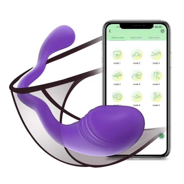 Vibrador de modo de pareja con control remoto inalámbrico para mujeres Estimulador de clítoris Aplicación Bluetooth Vibrador de punto G portátil Masaje de huevo de amor Juguetes sexuales para adultos - 1