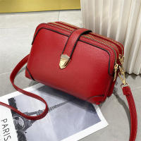 Bolso de Hombro de Moda para Mujer Bolso Cruzado de Cuero PU Bolso Pequeño Casual Bolso de Mensajero de Color Sólido - details 0