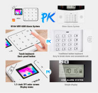 KERUI-alarma para el hogar compatible con Alexa, Kit de alarma de seguridad para el hogar inteligente Tuya, protección antirrobo inalámbrica 4G/WiFi, Sensor de movimiento PIR W184 - details 8
