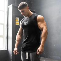 Camiseta de Boxeo Fitness para Hombres Diseño de Letras Sueltas Algodón Lavado en Máquina - details 2