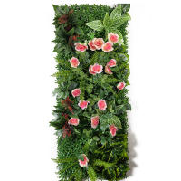 Nuevo 3D 40*120 CM planta Artificial plástico césped pared Fondo Panel de pared flor verde decoración del hogar - details 1
