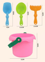Set de Juguetes de Playa de Goma Suave Set de Herramientas de Juego de Arena de 4 Piezas para Niños - details 4