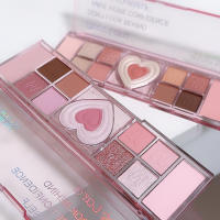 Paleta de Sombras de Ojos en Forma de Corazón Dulce 12 Colores de Polvo para Resaltar y Realzar - details 5