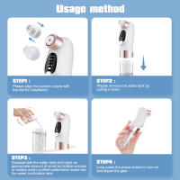Limpiador eléctrico de poros faciales, Extractor de succión al vacío de puntos negros, microburbujas pequeñas, espinillas y acné, limpieza profunda - details 10