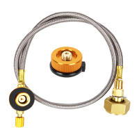 Estufa de exterior, botella plana de GLP de respaldo de propano, adaptador de butano, accesorios de gas para camping - details 0