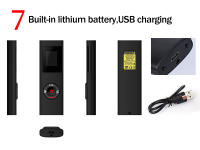 Mini medidor de distancia láser inteligente, telémetro infrarrojo, recargable por USB, portátil, herramientas de telémetro láser, 40M/60M - details 9