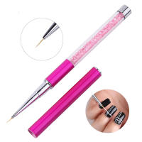 Pincel de diamantes de imitación de cristal para decoración de uñas, bolígrafo para sombreado, dibujo tallado y diseños florales - details 7