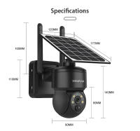 Cámara Solar SHIWOJIA 4G SIM 3MP Panel Solar para Exteriores Audio Bidireccional Protección de Seguridad Cámara de Vigilación WIFI Compatible con Computadora de Escritorio - details 12