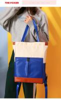 Mochila impermeable para ordenador portátil, de gran capacidad bolso de hombro, bolso de viaje portátil para mujer, Color de contraste - details 12