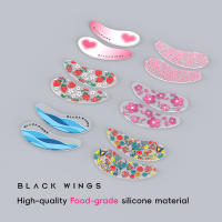 Se pueden reutilizar pegatinas multicolores con silicona elástica y un par de pegatinas para ojos con logotipos, suaves y cómodas. - details 3
