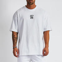 Oversized T shirt Men Loose Drop Shoulders Gym Clothing Bodybuilding Fitness Streetwear Hip-Hop T-shirt Quick Dry Mesh Sport Tee - details 9