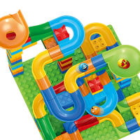 Versatile slideway ball building blocks for children's toys 168 small particle track assembly puzzle DIY toys - details 6