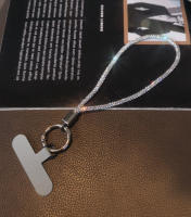 Correa de teléfono móvil con colgante de diamantes de imitación para mujer, estilo de muñeca corta, estilo de Clip, correa larga para el cuello, antipérdida - details 12