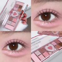 Paleta de Sombras de Ojos en Forma de Corazón Dulce 12 Colores de Polvo para Resaltar y Realzar - details 7