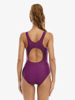 Bañador de una pieza para mujer, traje de baño deportivo, color block, Rashguard, 2023 - details 2