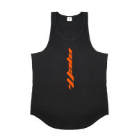 Camiseta Deportiva de Algodón sin Mangas para Hombres Cuello Redondo Estampado - details 13