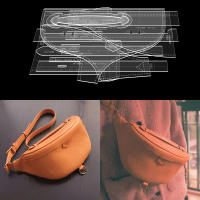 Plantillas de cuero para bolso de pecho a la moda, artesanía artesanal, bricolaje, fabricación de bolsos de hombro, plantillas acrílicas, accesorios de artesanía de cuero duraderos - details 0