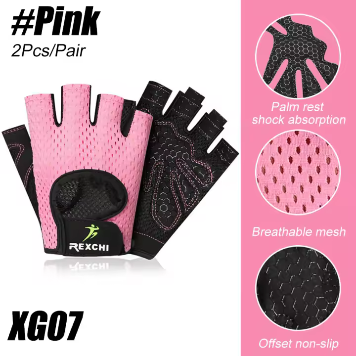 Guantes de gimnasio para hombres y mujeres, manoplas de Fitness para levantamiento de pesas, entrenamiento de culturismo, ejercicio deportivo, ciclismo, entrenamiento deportivo, 1 par - 1