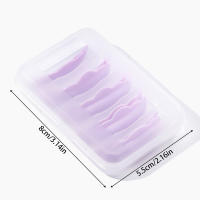 GLIMOCN5 pares de almohadillas para permanente de pestañas de silicona, varillas para pestañas, escudo de elevación, rizador de pestañas 3D, accesorios, herramientas aplicadoras - details 1