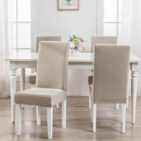 Funda impermeable para silla de comedor, funda elástica para silla, Protector de silla lavable extraíble para el hogar, restaurante, cocina, banquete - details 0
