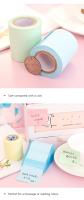Kawaii Roller Memo Pad juego de notas adhesivas, papel adhesivo recargable, 8m de longitud, suministros escolares, marcapáginas, cuaderno, pegatinas de papelería - details 5