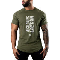Summer Loose Graphic T Shirts Fitness Running Men's Cotton Short Sleeve - details 8