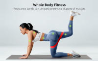 Juego de 5 bandas de resistencia para hombres y mujeres, 5 bandas elásticas con diferentes niveles de resistencia para entrenamientos largos en casa y gimnasio - details 2