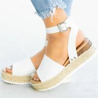 Summer Sandals Women Wedges Shoes Ladies Platform Sandals Fashion Ladies Casual Girls Slip on Ankle Strap Flats Plus Size - details 7